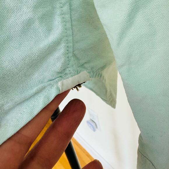 GAP The Modern Oxford Cotton Surf Spray Green Blue Preppy Summer Shirt Sz Small - Picture 13 of 13